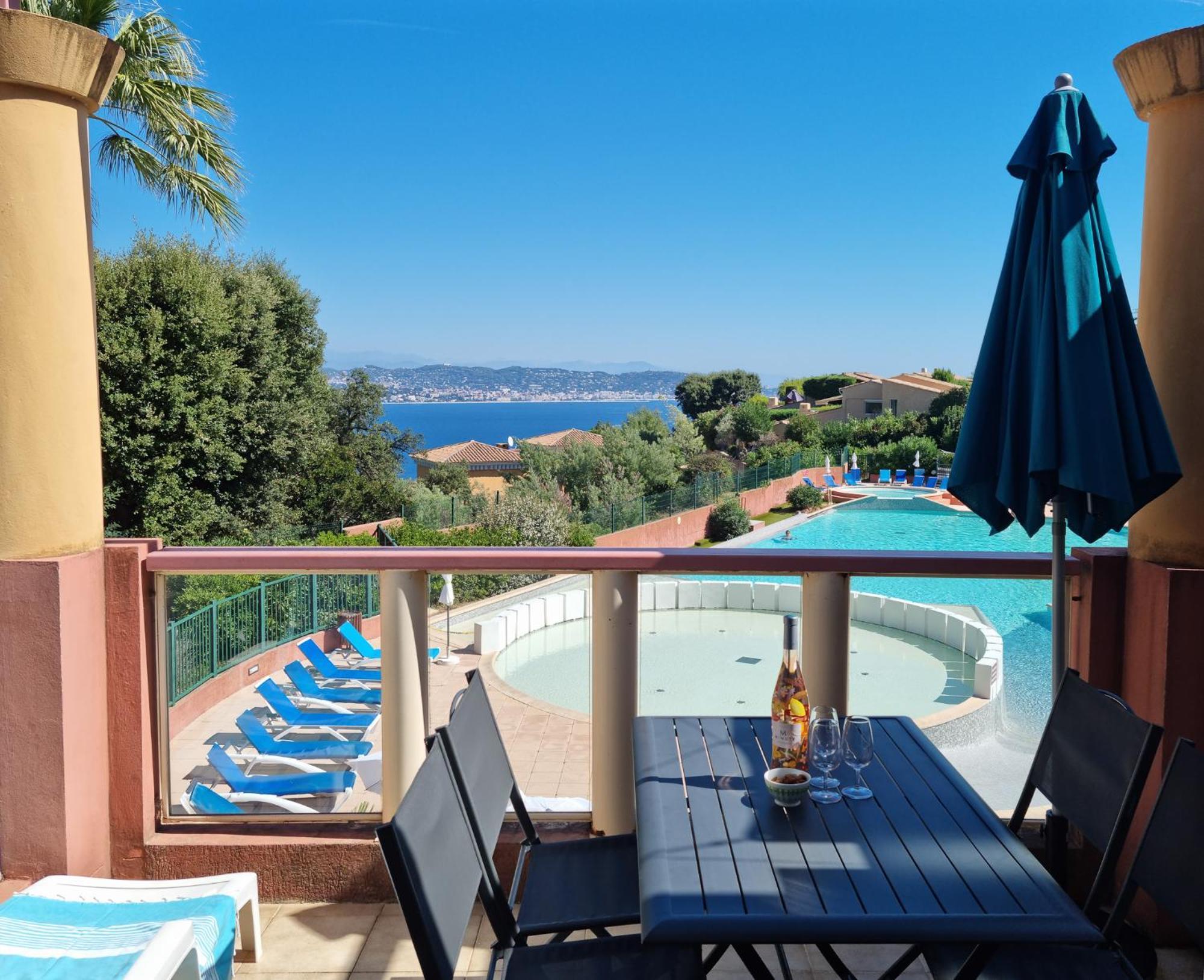 Magnifique Vue Mer Et Piscine - Les Cles De L Esterel Théoule-sur-Mer Zewnętrze zdjęcie