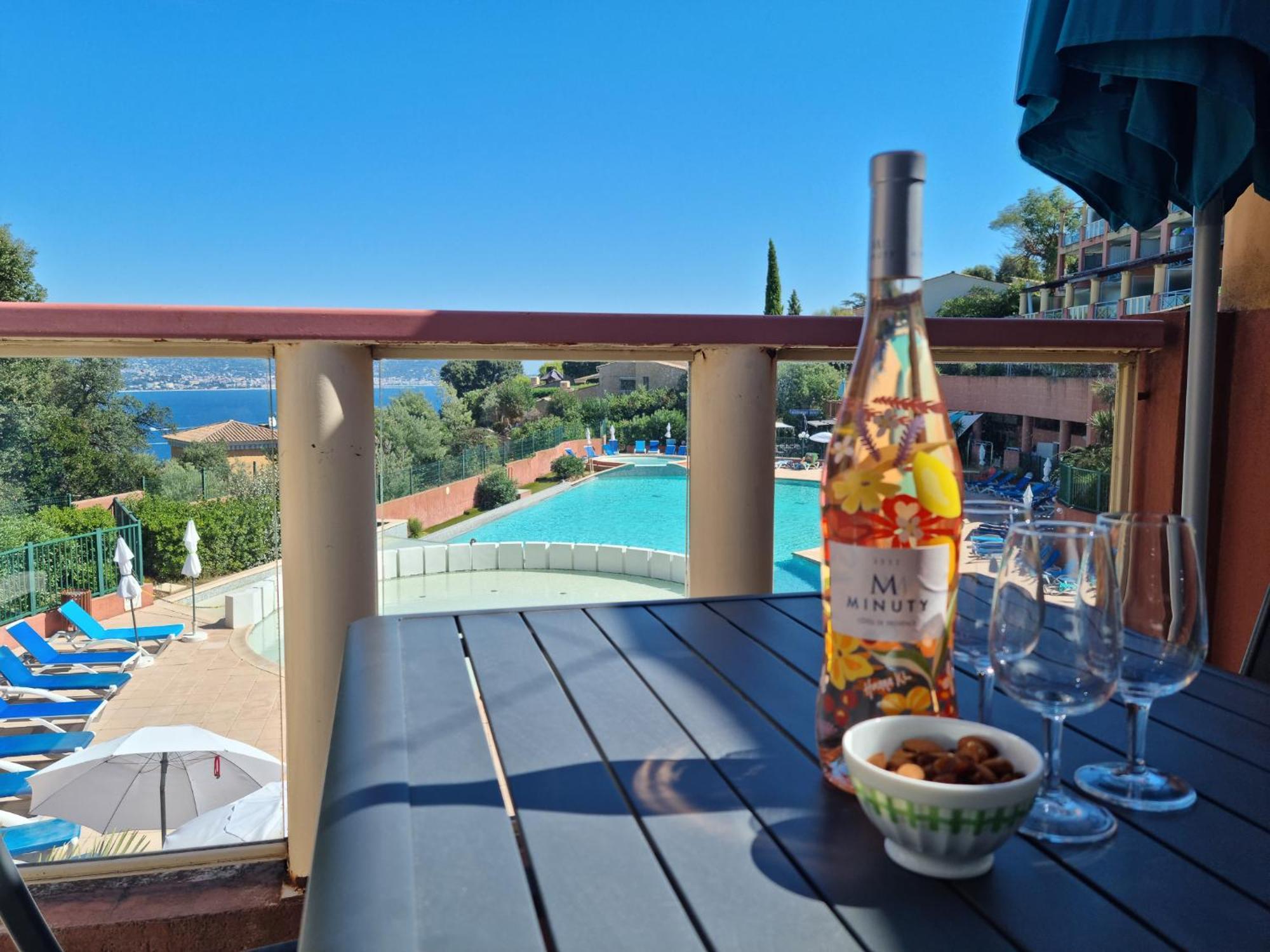 Magnifique Vue Mer Et Piscine - Les Cles De L Esterel Théoule-sur-Mer Zewnętrze zdjęcie